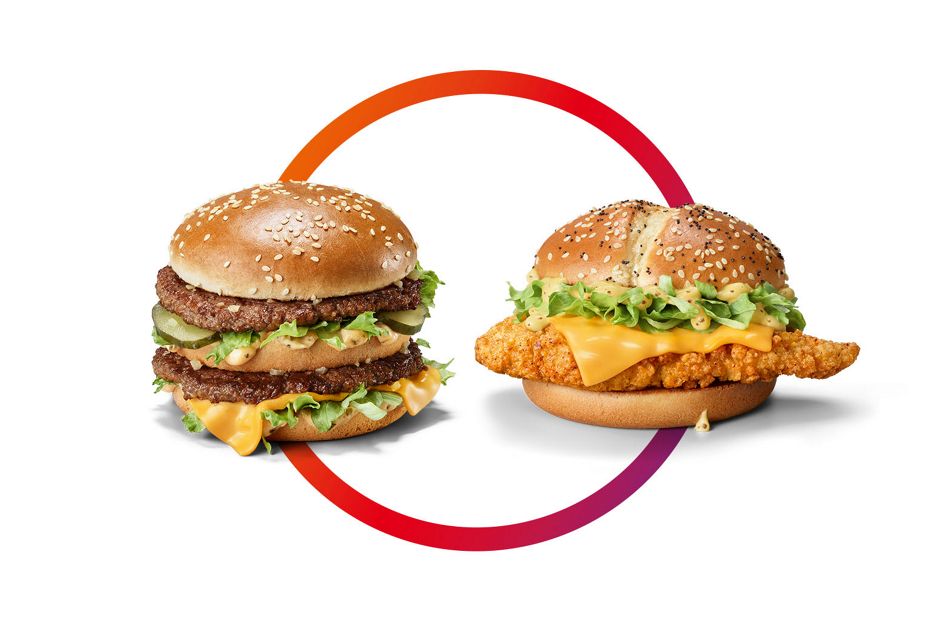 z.B. Big Mac oder McCrispy