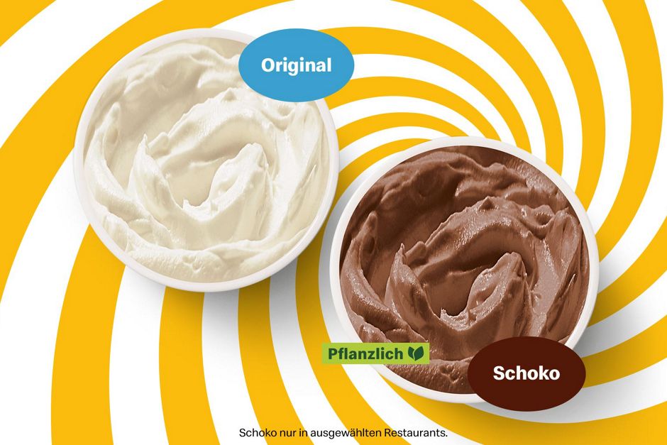 McFlurry® Eisbasis Original und Schoko