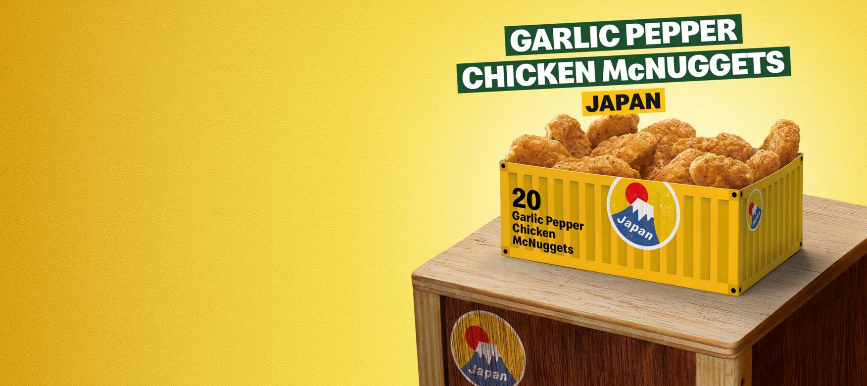 20 Garlic Pepper Chicken McNuggets aus Japan