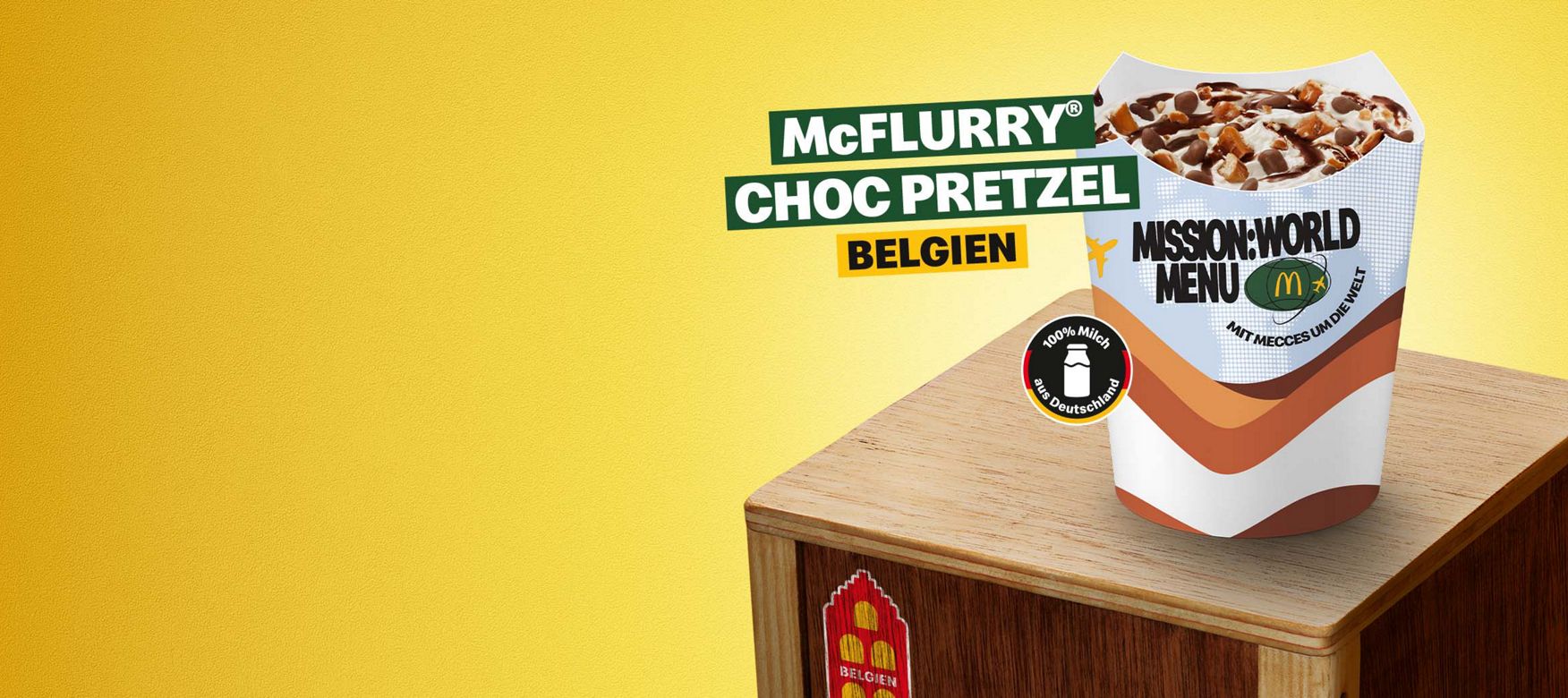 McFlurry® Choc Pretzel aus Belgien