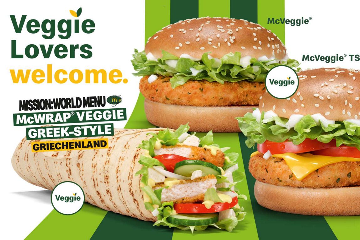 100% McDonald’s Geschmack. Auch dauerhaft in veggie.