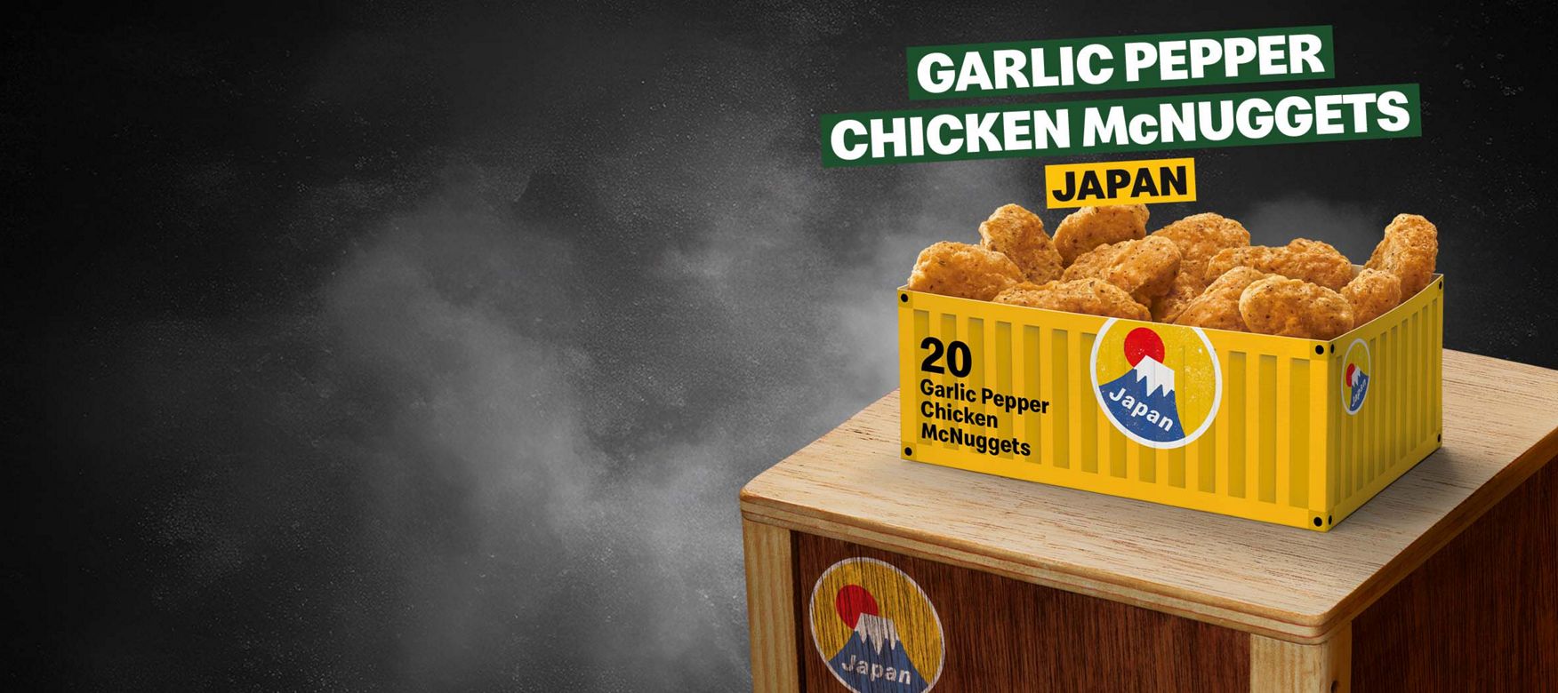 20 Garlic Pepper Chicken McNuggets aus Japan