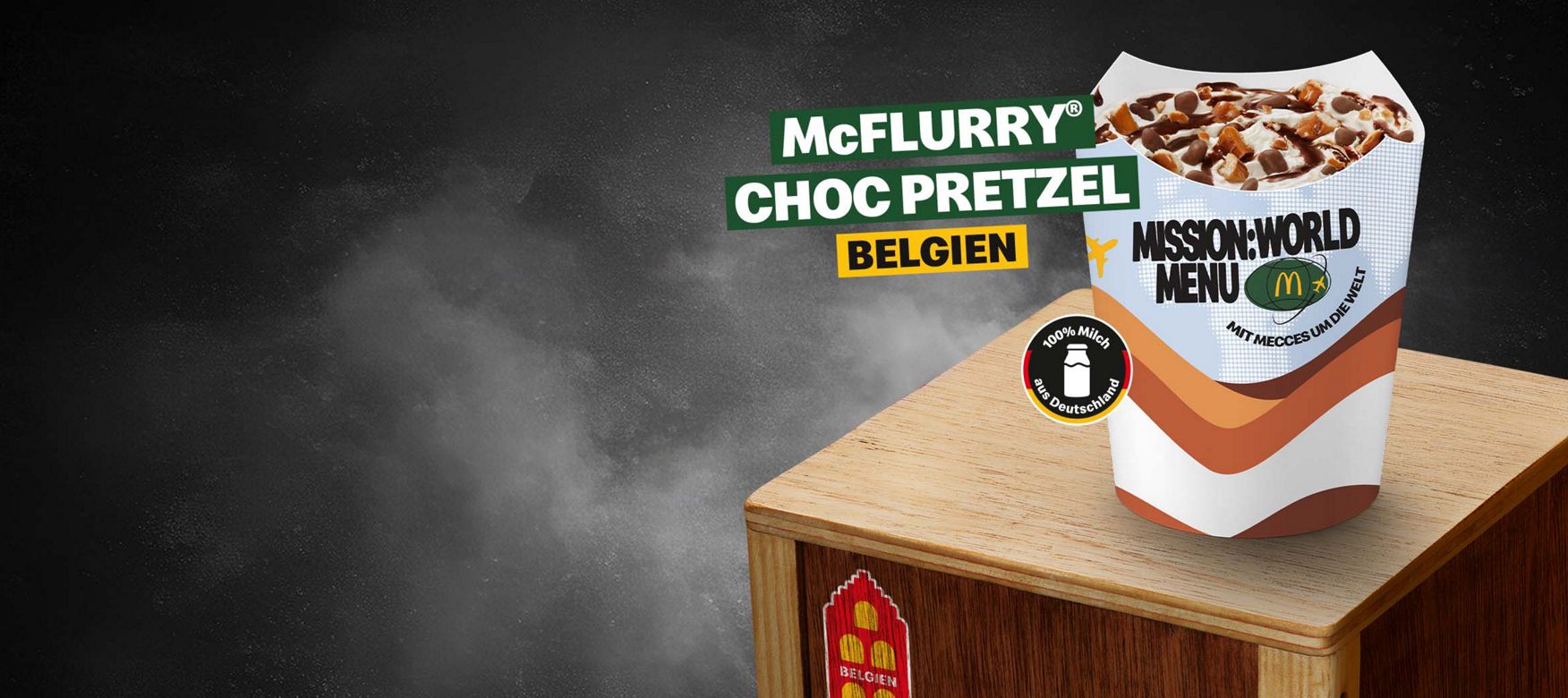 McFlurry® Choc Pretzel aus Belgien