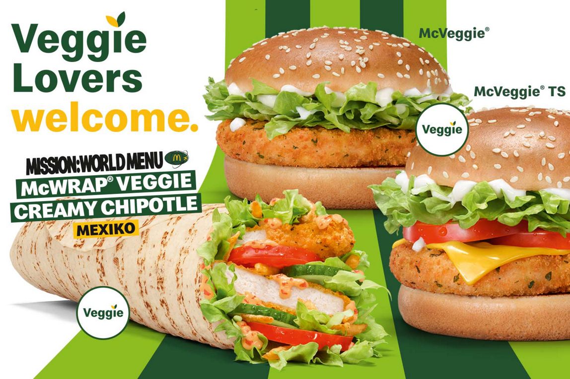 100% McDonald’s Geschmack. Auch dauerhaft in veggie.