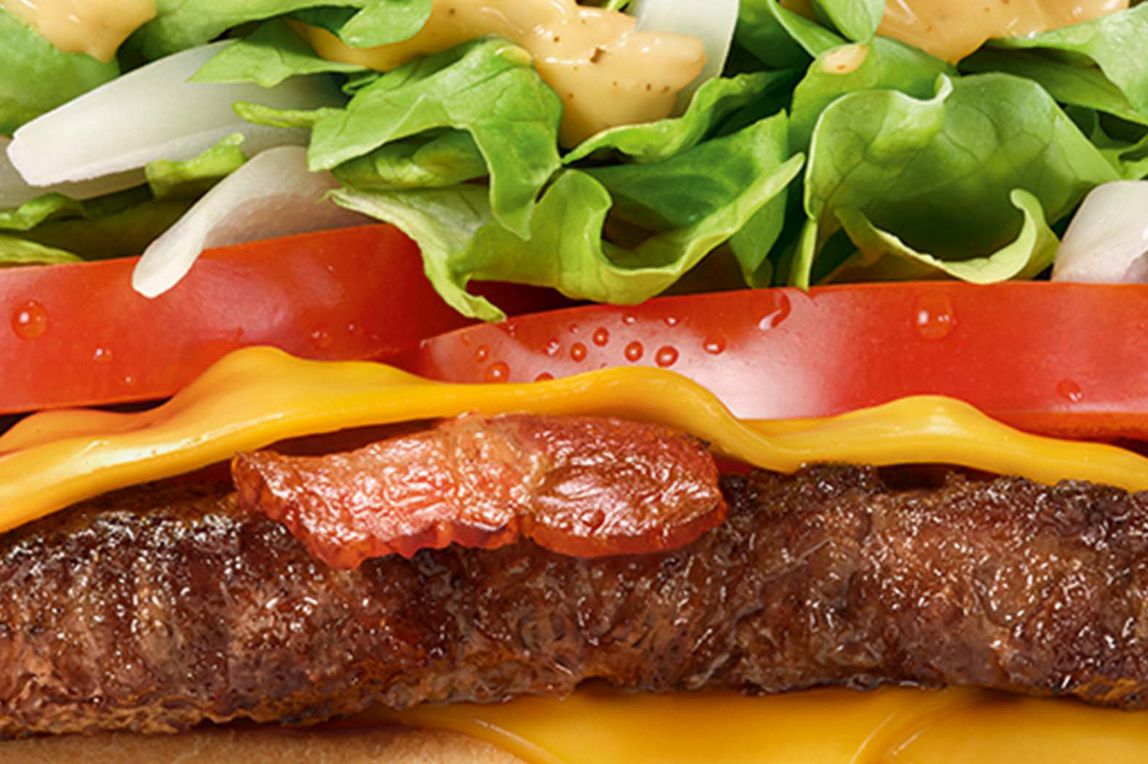 Nahaufnahme des Burgers