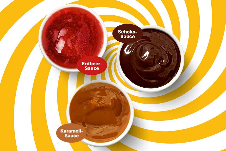 McFlurry® Sauce Schoko und Karamell