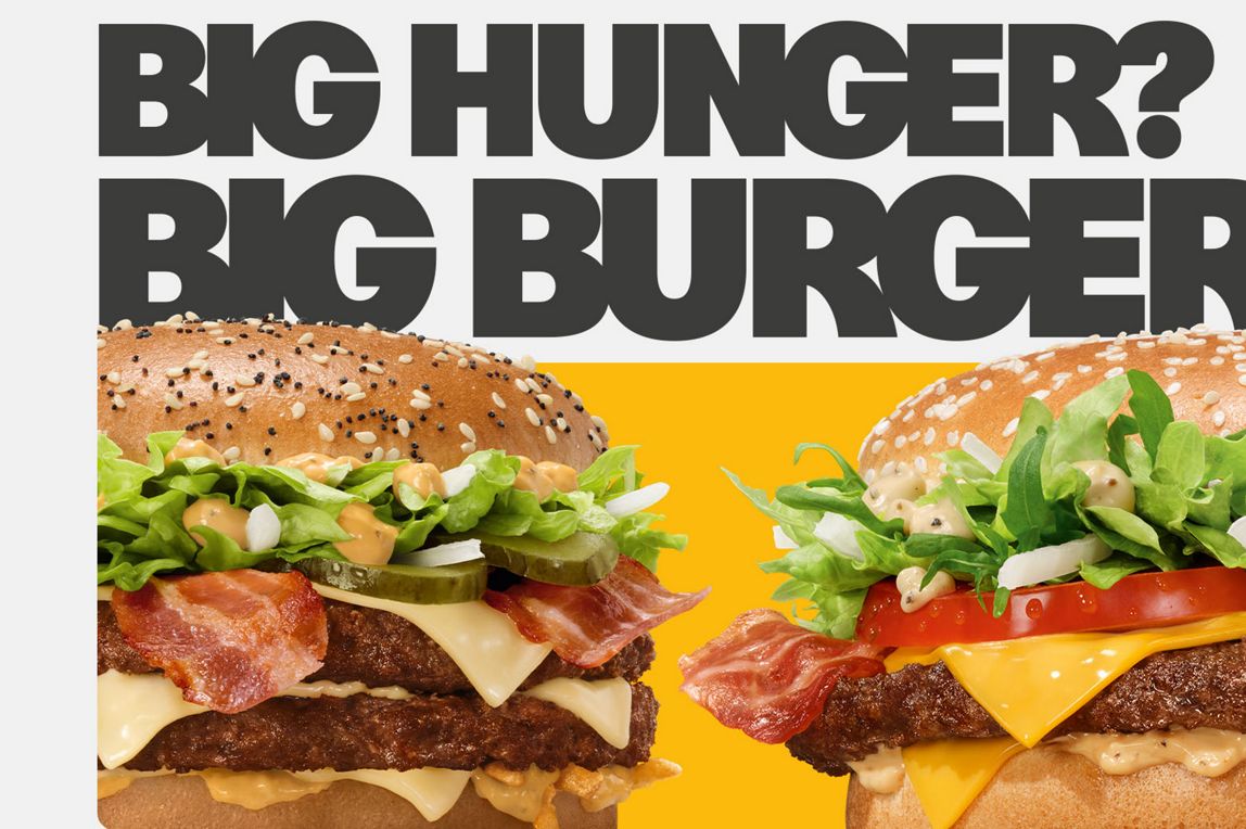 Probiere die neuen Big Burger!