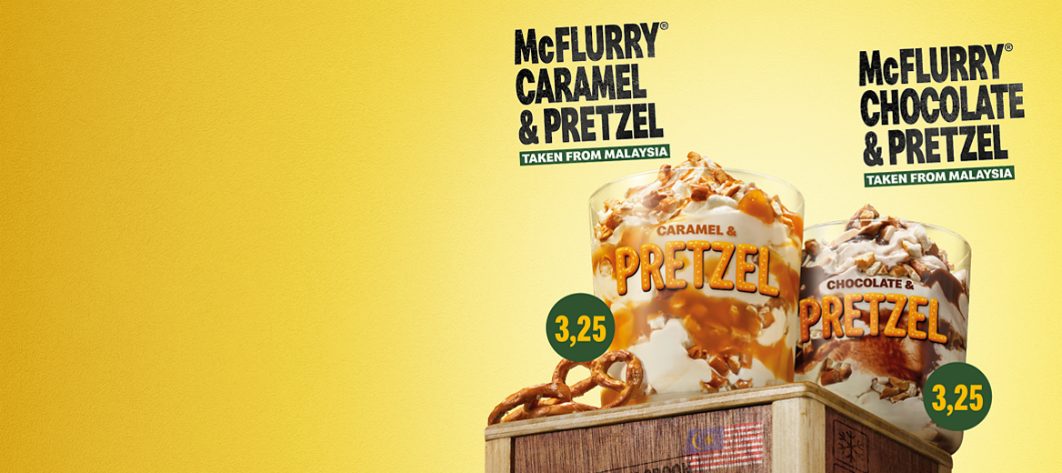 McFlurry® Caramel & Pretzel ja McFlurry® Chocolate & Pretzel