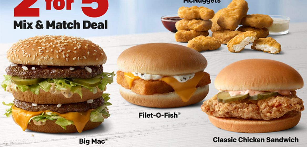 McDonald's Announces New 2 for 5 Deal