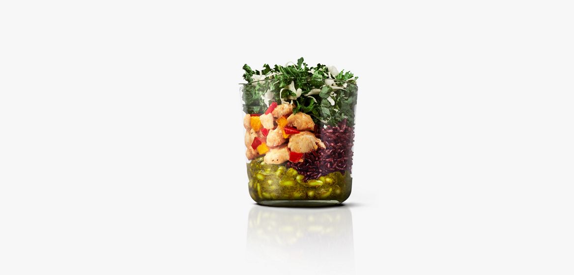 Salat, tomat, løg og agurk