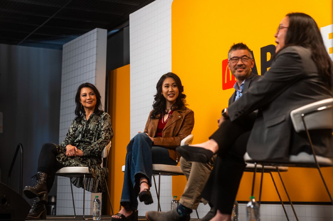 past education workshop guest speakers on stage