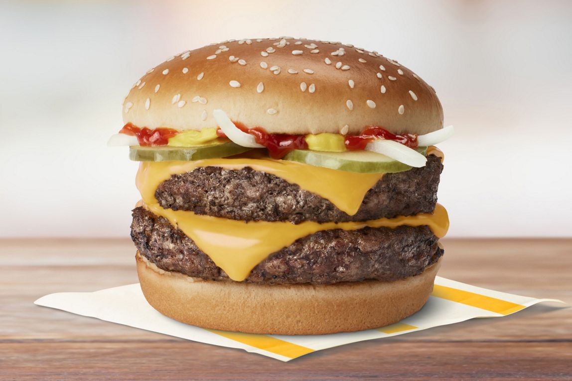 aprende más de la double quarter pounder® with cheese