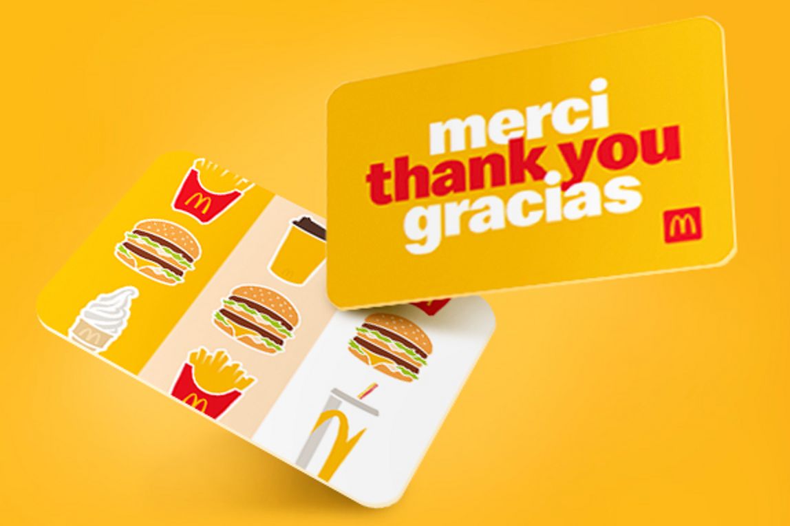 Mcdonalds on sale card balance