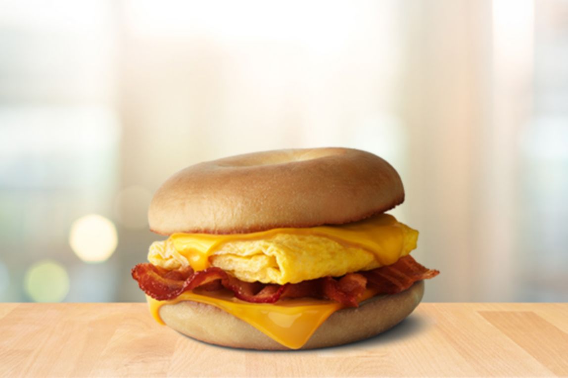 learn more about the bacon egg and cheese bagel