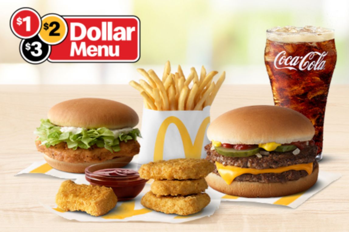 1 2 3 Dollar Menu McDonald’s