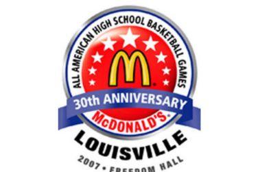 McDonald’s All American High School Basketball Games 30 th Anniversary logo, Louisville, 2007, Freedom Hall
