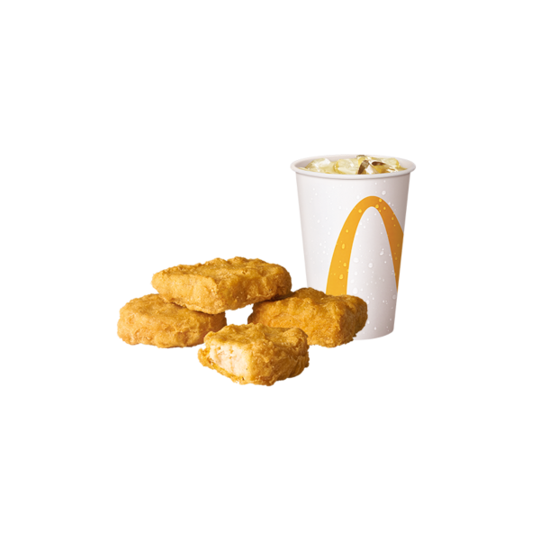麥克鷄塊®(4塊)+無糖綠茶(冰)(小)
