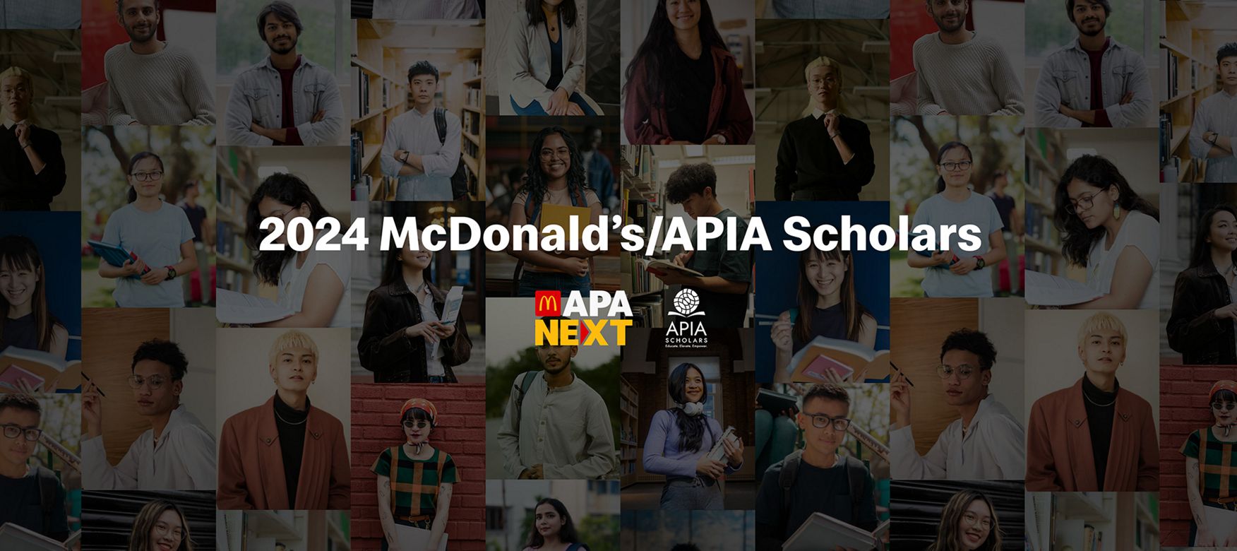 2024 McDonald’s APIA Scholars with diverse portraits.