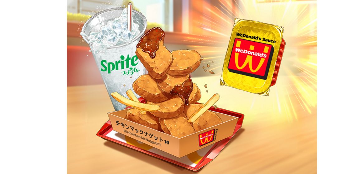Chicken McNuggets Sprite and special sauce 