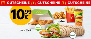 Abbildung eines McDonald’s Coupons für 10,99 €