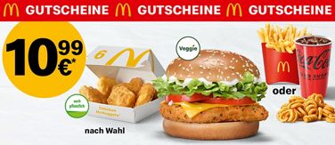 Abbildung eines McDonald’s Coupons für 10,99 €