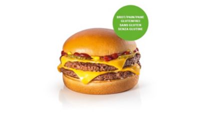 Double Cheeseburger Mit Glutenfreiem Brot