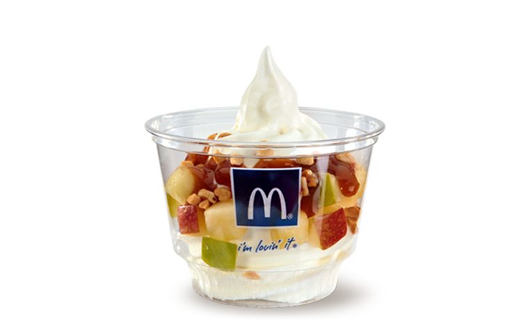 I want the caramel apple parfait.  Caramel apples, Caramel apple