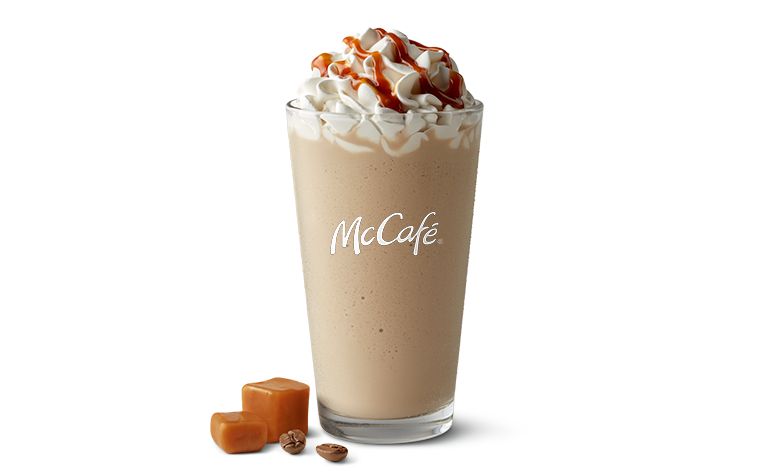 McCafé Caramel Frappé with Caramel Drizzle | McDonald's