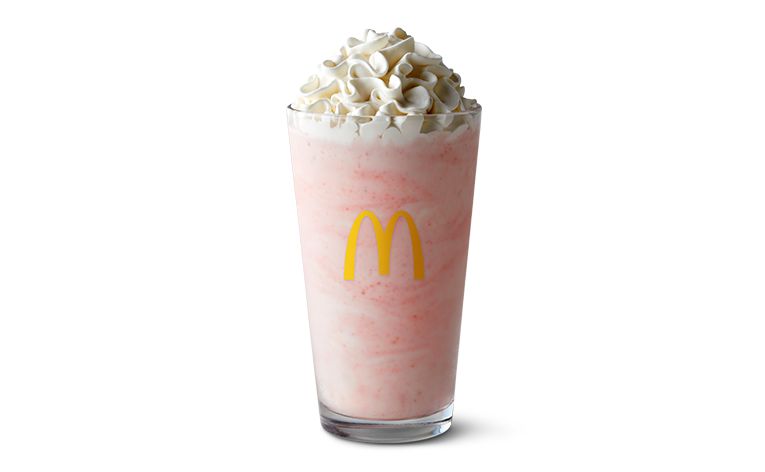 Small Strawberry Shake: Soft Serve & Strawberry Syrup | McDonald's