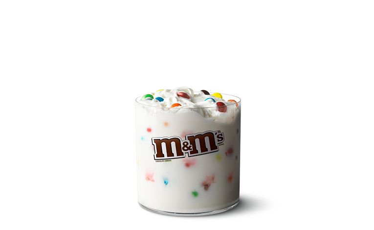 Mini M&M McFlurry, Dessert Menu