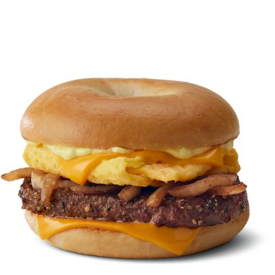 Steak Egg Cheese Bagel