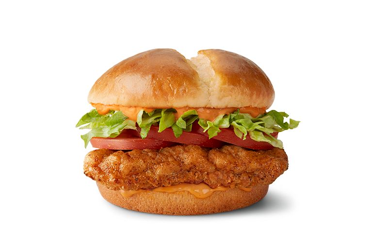 Spicy chicken sandwich deluxe sale