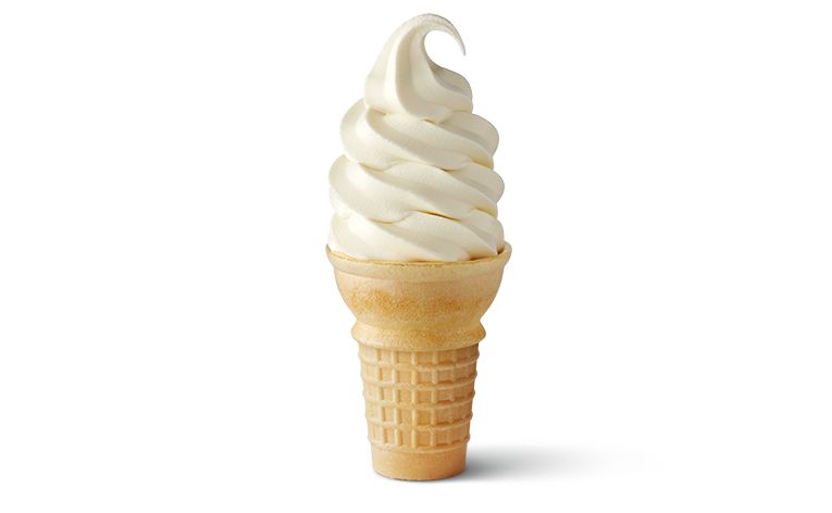 Vanilla Soft Serve Cone