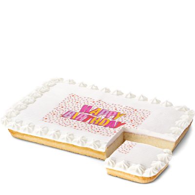 Happy Birthday Cake White