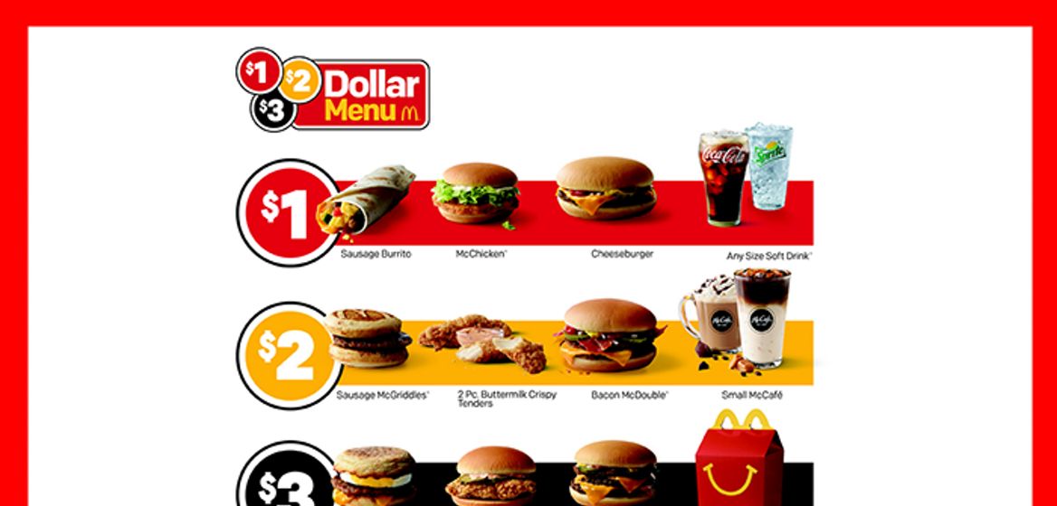 Food McDonald's Returns to Value with a Bold, New Menu