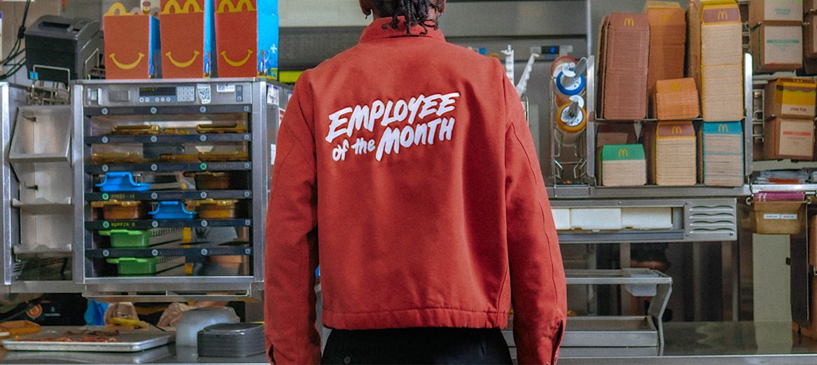 Employee of the Month red jacket