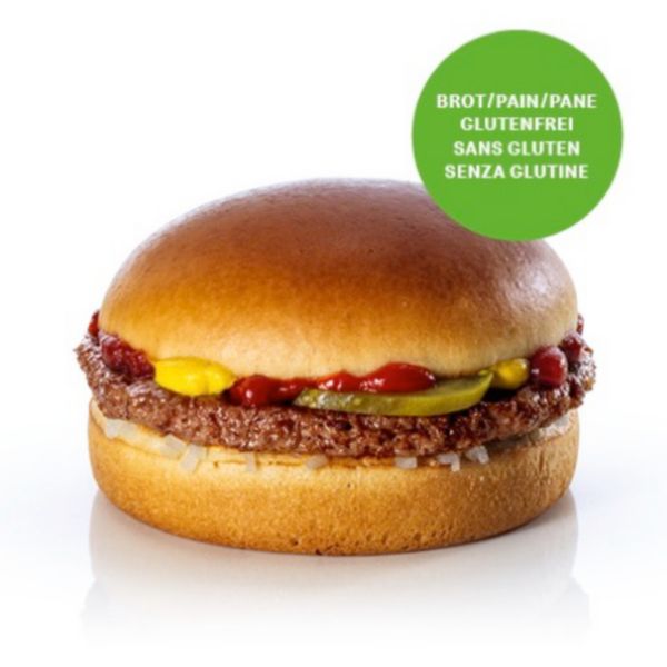 Hamburger con pane senza glutine