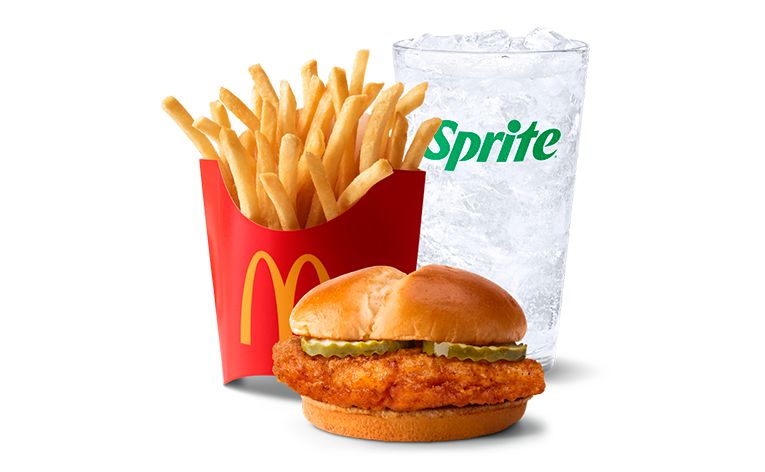 McCrispy Chicken Sandwich with Buttery Bun Crinkle Cut Pickles