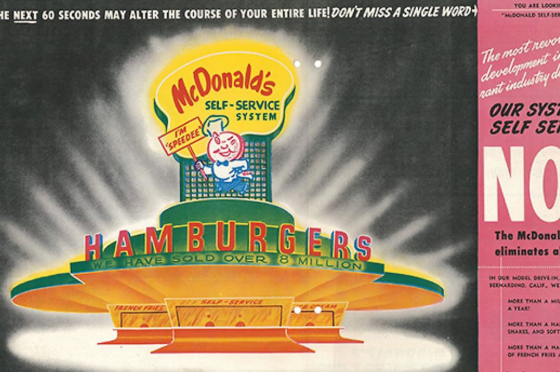 McDonald brothers franchised brochure in 1952.