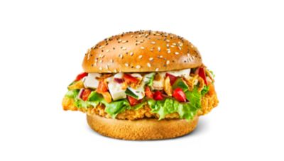 Homestyle Crispy Chicken Greek >> Een Homestyle met Griekse salsa, witte kaas en een kruidige citroen yoghurtsaus ☆ McDonald's