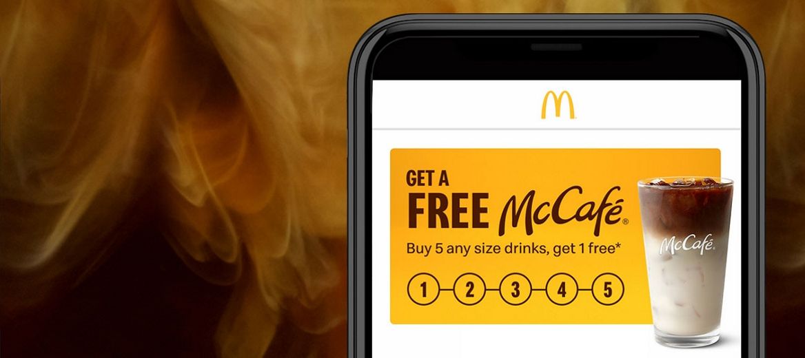get a free McCafé. buy 5 drinks, get 1 free