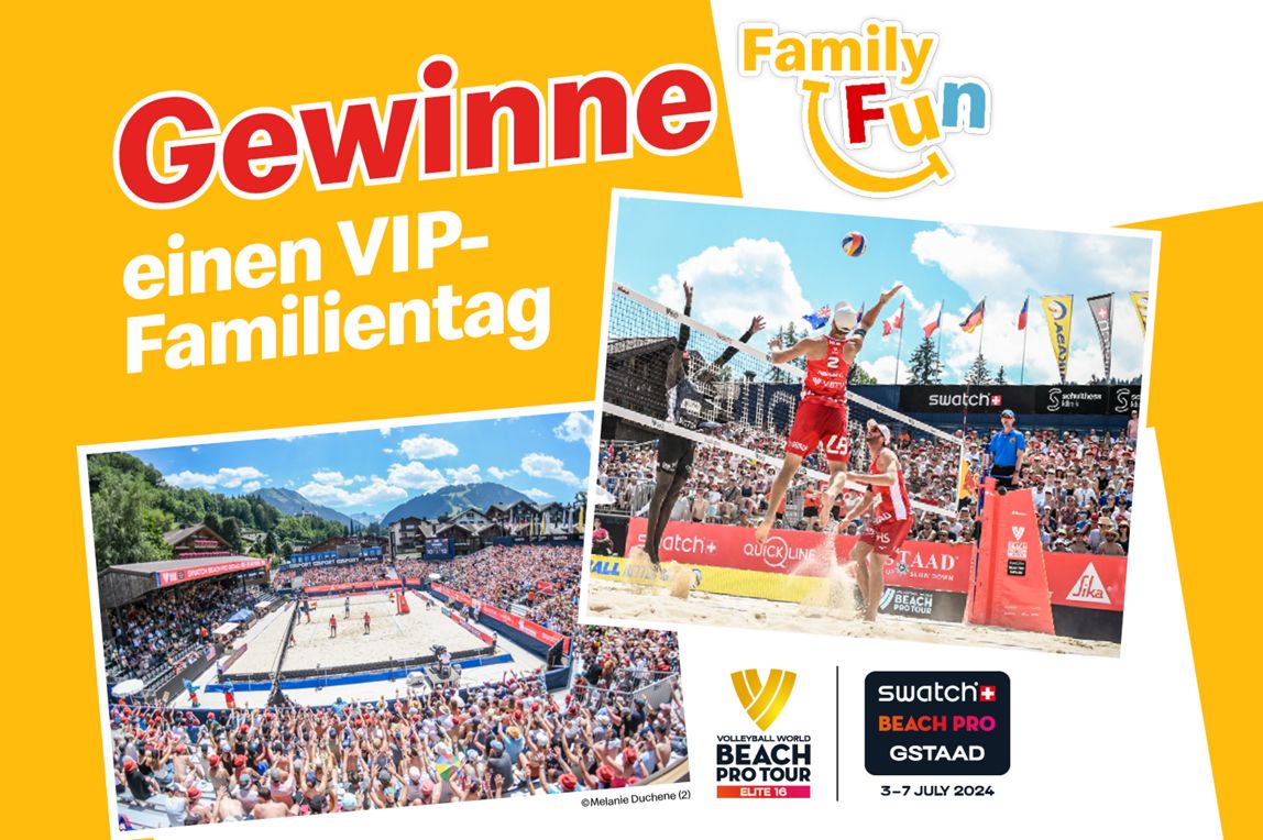VIP-Familientag für das Swatch Beach Pro Gstaad