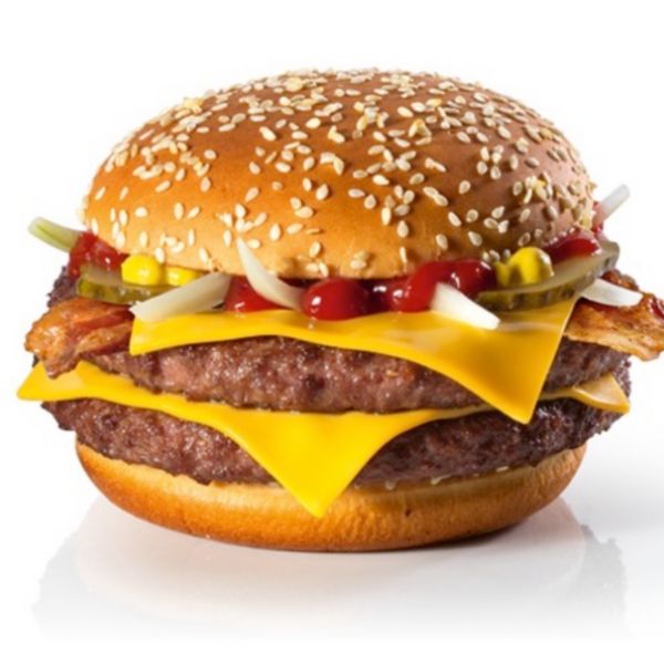 Double Cheeseburger Royal Bacon doppiamente reale