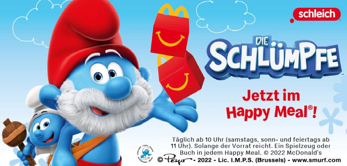 Die Schlümpfe jetzt im Happy Meal