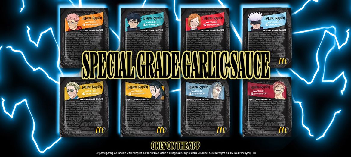 special grade garlic sauce banner