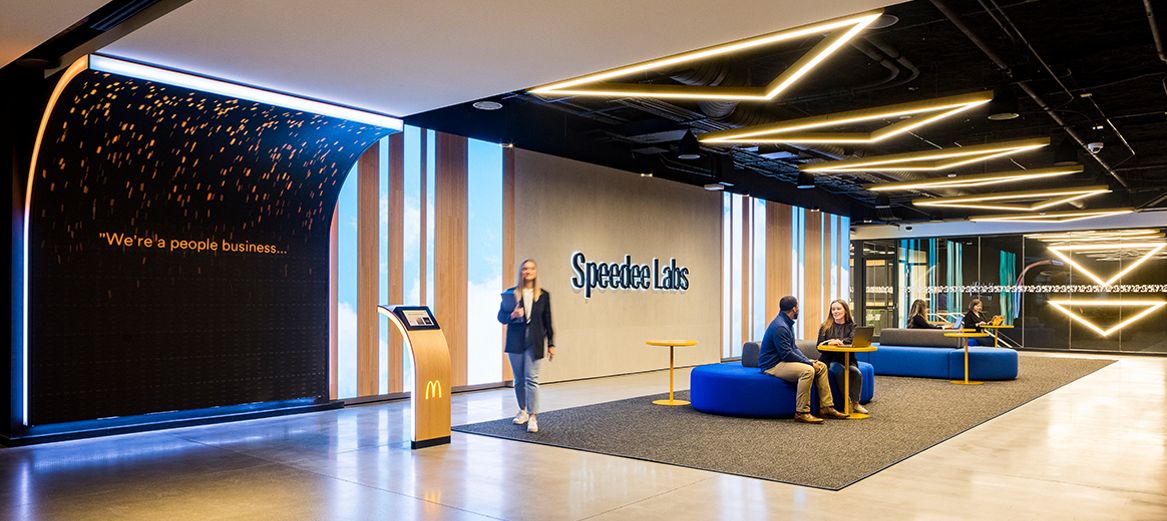 The entrance to Speedee Labs inside McDonald’s Headquarters 