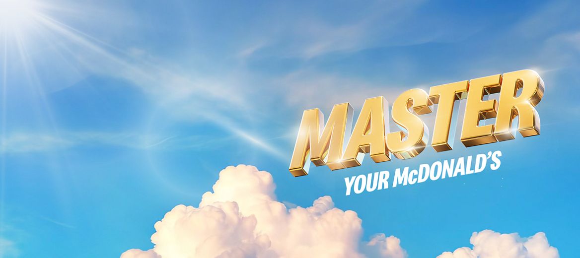McDonald’s fries in a red carton above clouds with bold gold “FREE FRIES” text and an offer to get them when joining MyMcDonald’s Rewards and spending £1.