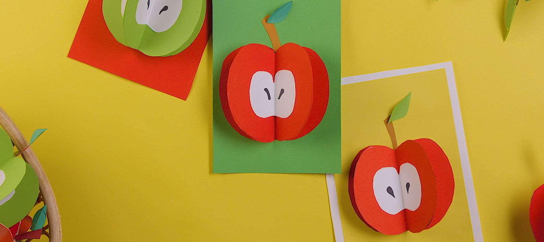 Your little one can learn how to make a pop-up apple with our How-To video.