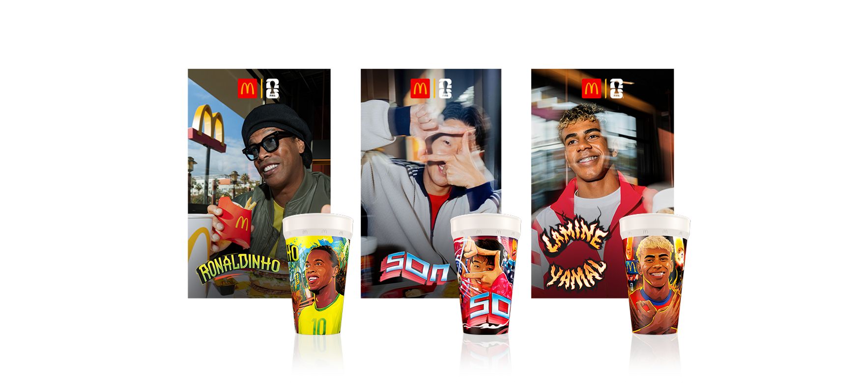 Стакани McDonald's FIFA World Cup Роналдінью Сон Ламін Ямаль