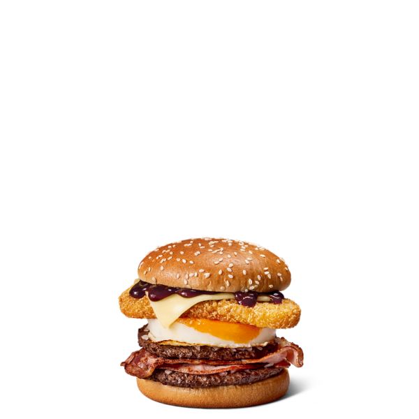 Big Brekkie Burger from McDonald's Breakfast menu